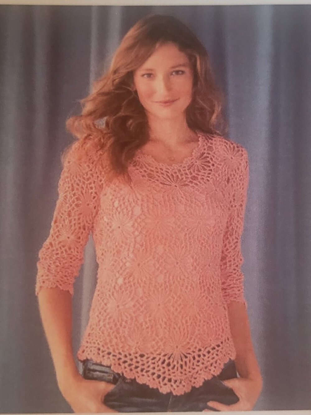 Sundance Crocheted Daisy Sweater